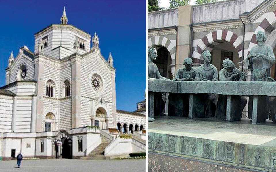 Arte funebre Milano: Cimitero Monumentale Arte funebre Milano: Cimitero Monumentale facciata e opera