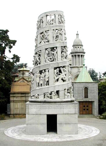 Tombe Monumentali Famose - Edicola Antonio Bernocchi Cimitero Monumentale