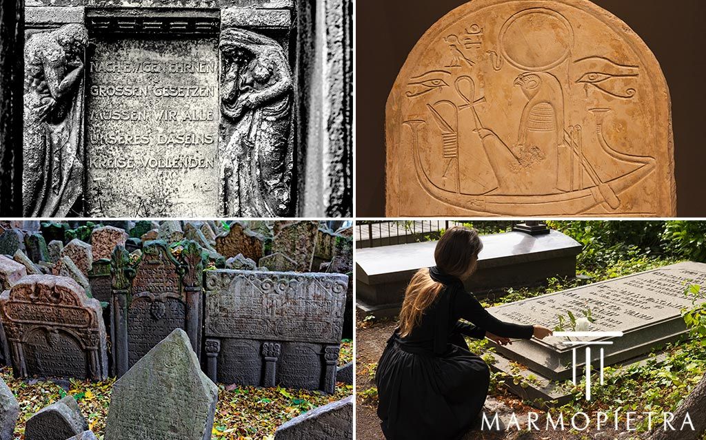 Modelli di Lapidi a Terreno: lapide di diverse epoche